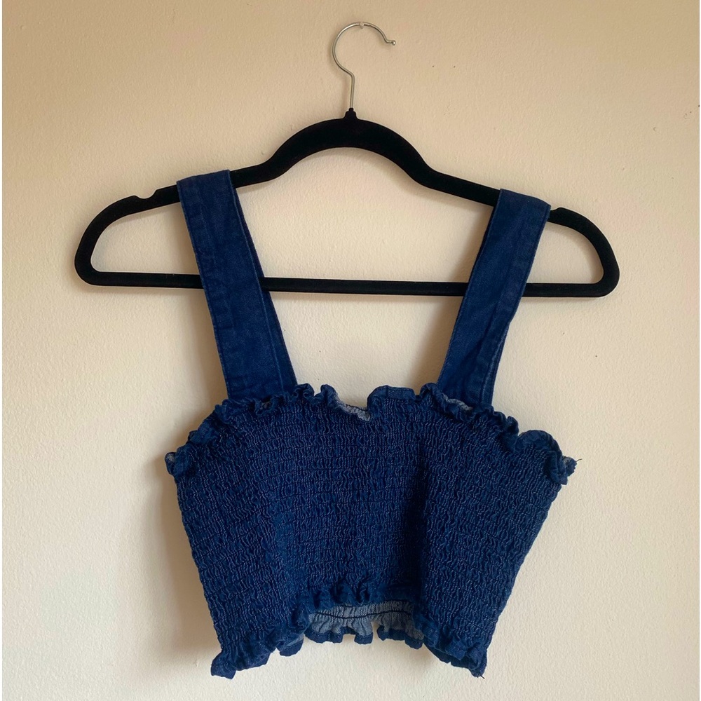 Jean crop top